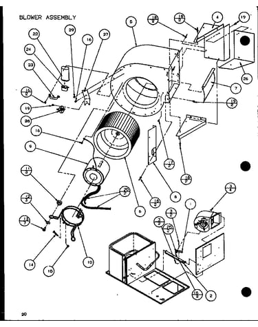 Blower assembly (spcg420901a/p1106001c) (spcg420903a/p1106002c) (spcg421151a/p1106003c) (spcg421153a/p1106004c) (spcg480901a/p1106005c) (spcg480903a/p1106006c) (spcg481151a/p1106007c) (spcg481153a/p1106008c) (spcg481351a/p1106009c) (spcg481353a/p1106010c)