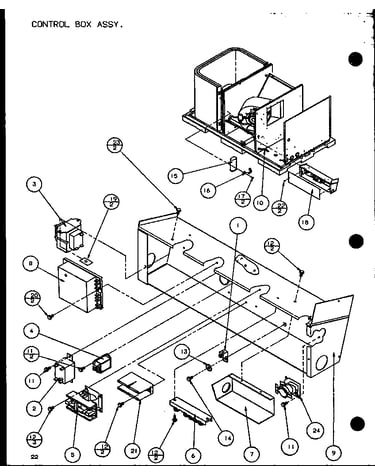 Control box assy. (spcg420901a/p1106001c) (spcg420903a/p1106002c) (spcg421151a/p1106003c) (spcg421153a/p1106004c) (spcg480901a/p1106005c) (spcg480903a/p1106006c) (spcg481151a/p1106007c) (spcg481153a/p1106008c) (spcg481351a/p1106009c) (spcg481353a/p1106010