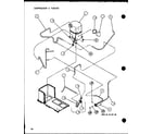 Amana FADM3A/P9851002C compressor & tubing (spcg600901a/p1107101c) (spcg600903a/p1107102c) (spcg601151a/p1107103c) (spcg601153a/p1107104c) (spcg601351a/p1107105c) (spcg601353a/p1107106c) diagram
