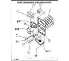 Amana PGB30B0452A/P1154304C heat exchanger & related parts diagram