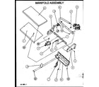 Amana PGB36B0702A/P1154308C manifold assembly diagram