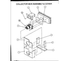 Amana PGA42B0903A/P1154102C collector box assembly & cover diagram