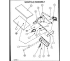 Amana PGA60B1153A/P1154204C manifold assembly diagram