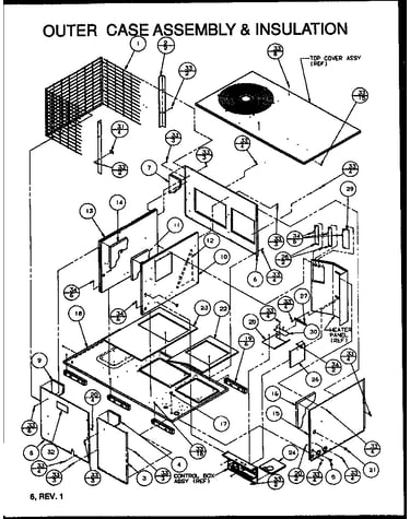 Outer case assembly & insulation