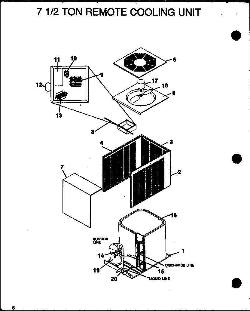 7 1/2 TON REMOTE COOLING UNIT (LCA075A103A/P1165901C) (LCA075A104A/P1165902C)