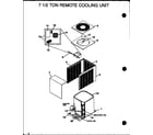 Amana LCA100A104A/P1165904C 7 1/2 ton remote cooling unit (lca075a103a/p1165901c) (lca075a104a/p1165902c) diagram