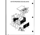 Amana LEA075A003A/P1160401C lea100 package cooling units (lea100a003a/p1160403c) (lea100a004a/p1160404c) diagram