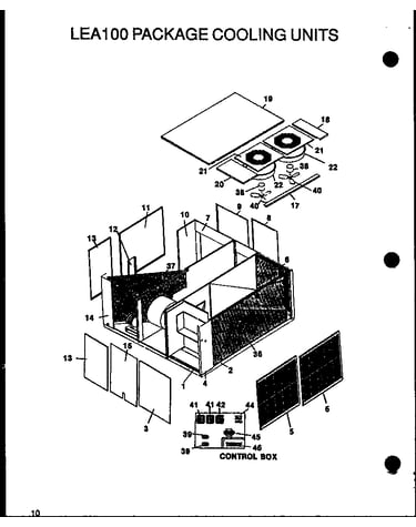 Lea100 package cooling units (lea100a003a/p1160403c) (lea100a004a/p1160404c)