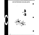 Amana LEA150A003A/P1160407C lea100 package cooling units (lea100a003a/p1160403c) (lea100a004a/p1160404c) diagram