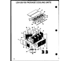Amana LEA150A003A/P1160407C lea125/150 package cooling units (lea125a003a/p1160405c) (lea125a004a/p1160406c) (lea150a003a/p1160407c) (lea150a004a/p1160408c) diagram