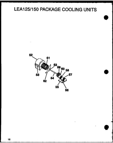 Lea125/150 package cooling units (lea125a003a/p1160405c) (lea125a004a/p1160406c) (lea150a003a/p1160407c) (lea150a004a/p1160408c)