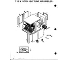 Amana LBA100K203A/P1166204C 7 1/2 & 10 ton heat pump air handler (lba075k203a/p1166203c) (lba100k203a/p1166204c) diagram