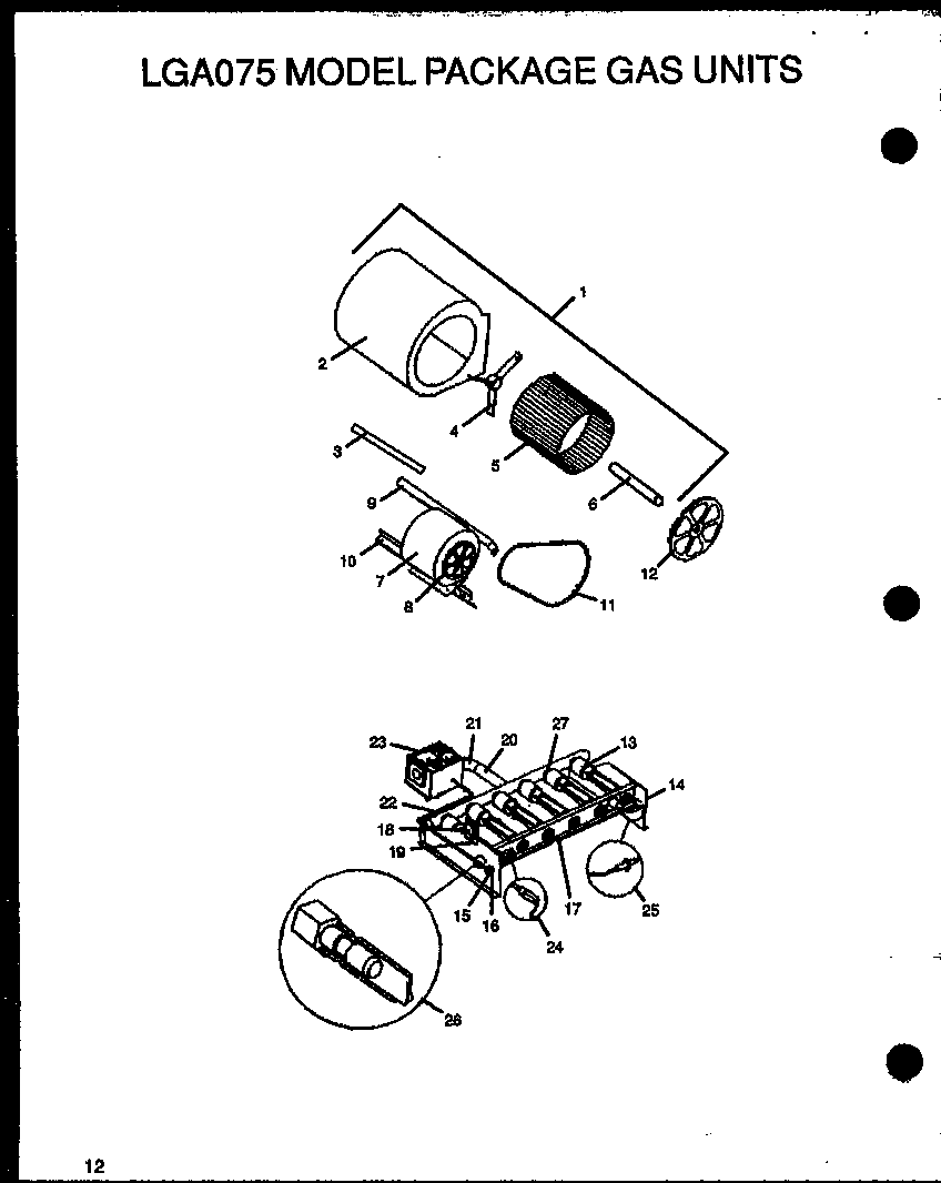 Lga075 model package gas units (lga075a133a/p1160201c) (lga075a134a/p1160202c) (lga075a203a/p1160203c) (lga075a204a/p1160204c)