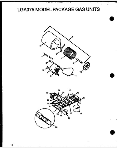 Lga075 model package gas units (lga075a133a/p1160201c) (lga075a134a/p1160202c) (lga075a203a/p1160203c) (lga075a204a/p1160204c)