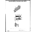 Amana LGA100A253A/P1160207C lga100 model package gas units (lga100a203a/p1160205c) (lga100a204a/p1160206c) (lga100a253a/p1160207c) (lga100a254a/p1160208c) diagram