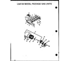 Amana LGA100A203A/P1160205C lga100 model package gas units (lga100a203a/p1160205c) (lga100a204a/p1160206c) (lga100a253a/p1160207c) (lga100a254a/p1160208c) diagram