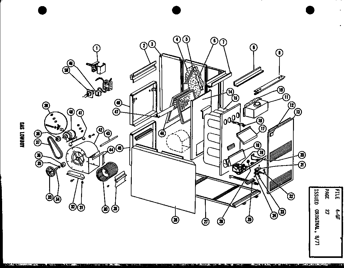 Gas lowboy (gl-105/p96176-1f) (gl-105-3/p96176-2f) (gl-120/p96176-3f) (gl-120-4/p96176-5f) (gl-140/p96176-6f) (gl-140-5/p96176-8f) (gl-160/p96176-9f) (gl-200/p96176-12f)