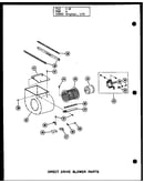Direct drive blower parts (gh-65de/p96251-1f) (gh-65de/p96294-1f) (gh-80de/p96251-4f) (gh-80de/p96294-4f) (gh-105de/p96251-8f) (gh-105de/p96294-8f) (gh-120de/p96251-12f) (gh-120de/p96294-12f) (gh-140de/p96251-16f) (gh-140de/p96294-16f)