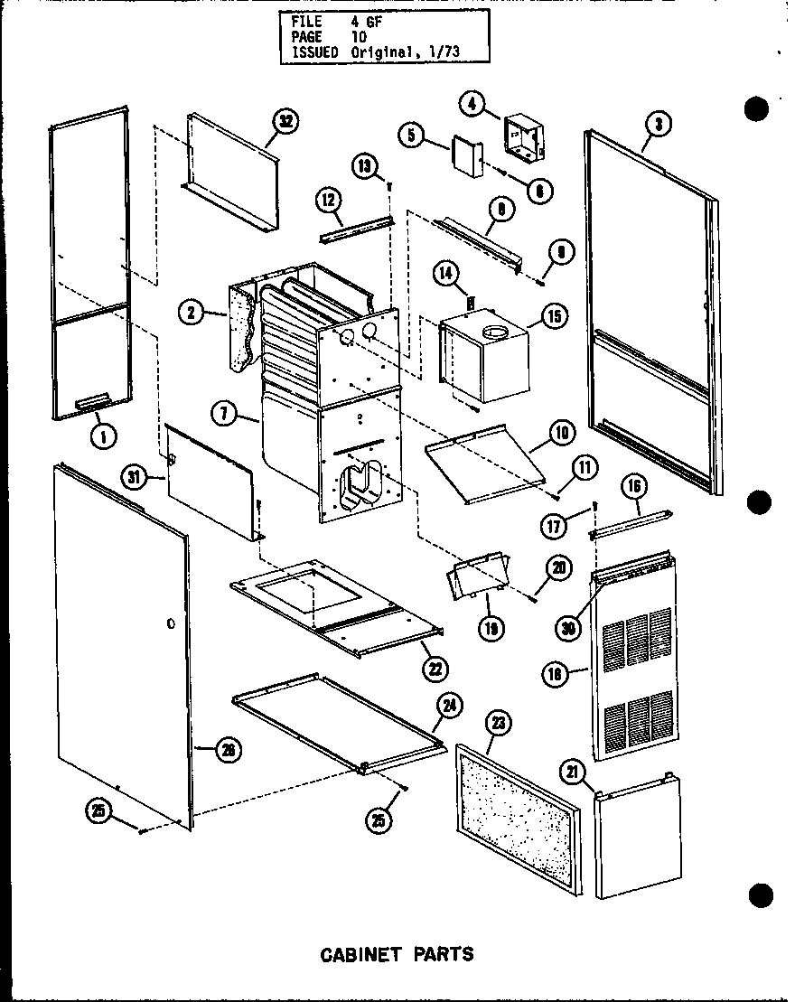 CABINET PARTS (GH-65DE-2/P96251-2F) (GH-65DE-2/P96294-2F) (GH-80DE-3/P96251-6F) (GH-80DE-3/P96294-6F) (GH-105DE-3/P96251-10F) (GH-105DE-3/P96294-10F) (GH-120DE-4/P96251-14F) (GH-120DE-4/P96294-14F) (GH-140DE-4/P96251-18F) (GH-140DE-4/P96294-18F)