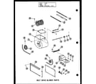 Amana GH-140DE-4/P96294-18F belt drive blower parts (gh-80e/p96251-3f) (gh-80e/p96294-3f) (gh105e/p96251-7f) (gh-105e/p96294-7f) diagram