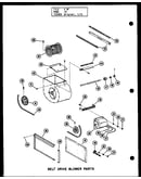 Belt drive blower parts (gh-80e/p96251-3f) (gh-80e/p96294-3f) (gh105e/p96251-7f) (gh-105e/p96294-7f)