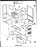 Cabinet parts (gh-80e-3/p96251-5f) (gh-80e-3/p96294-5f) (gh-105e-3/p96251-9f) (gh-105e-3/p96294-9f) (gh-120e-4/p96251-13f) (gh-120e-4/p96294-13f) (gh-140e-4/p96251-17f) (gh-140e-4/p96294-17f) (gh-160e-5/p96251-20f) (gh-160e-5/p96294-20f)