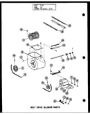 Belt drive blower parts (gh-80e-3/p96251-5f) (gh-80e-3/p96294-5f) (gh-105e-3/p96251-9f) (gh-105e-3/p96294-9f) (gh-120e-4/p96251-13f) (gh-120e-4/p96294-13f) (gh-140e-4/p96251-17f) (gh-140e-4/p96294-17f) (gh-160e-5/p96251-20f) (gh-160e-5/p96294-20f)
