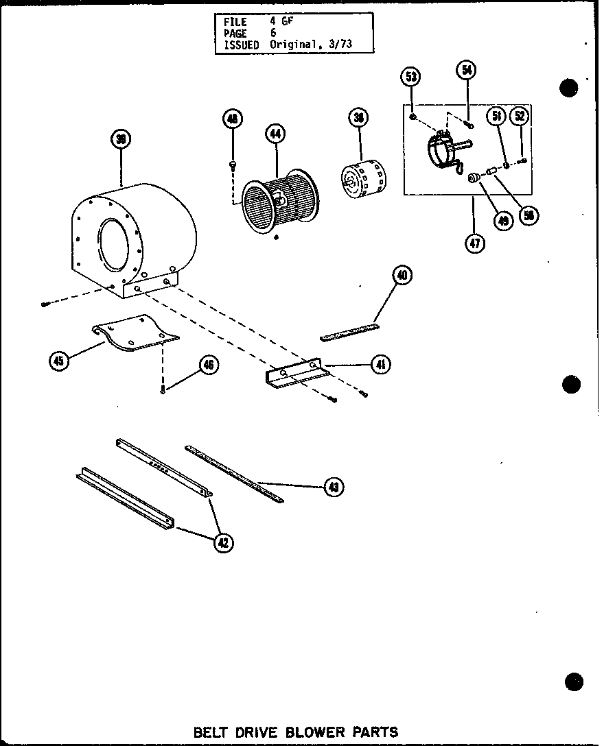 Belt drive blower parts (gc-65de/p96252-1f) (gc-65de/p96306-1f) (gc-80de/p96252-3f) (gc-80de/p96306-3f) (gc-105de/p96252-5f) (gc-105de/p96306-5f) (gc-120de/p96252-8f) (gc-120de/p96306-8f)