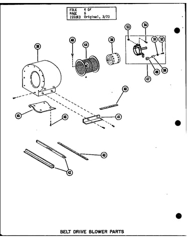 Belt drive blower parts (gc-65de/p96252-1f) (gc-65de/p96306-1f) (gc-80de/p96252-3f) (gc-80de/p96306-3f) (gc-105de/p96252-5f) (gc-105de/p96306-5f) (gc-120de/p96252-8f) (gc-120de/p96306-8f)