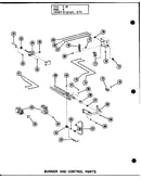 Burner and control parts (gc-65de/p96252-1f) (gc-65de/p96306-1f) (gc-80de/p96252-3f) (gc-80de/p96306-3f) (gc-105de/p96252-5f) (gc-105de/p96306-5f) (gc-120de/p96252-8f) (gc-120de/p96306-8f)