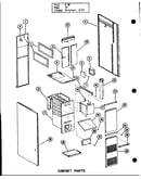 Cabinet parts (gc-65de-2/p96252-2f) (gc-65de-2/p96306-2f) (gc-80de-3/p96252-4f) (gc-80de-3/p96306-4f) (gc-105de-3/p96252-7f) (gc-105de-3/p96306-7f)