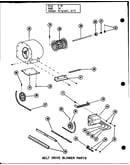 Belt drive blower parts (gc-140e/p96252-10f) (gc-140e/p96306-10f) (gc-105e-3/p96252-6f) (gc-105e-3/p96306-6f) (gc-120e-4/p96252-9f) (gc-120e-4/p96306-9f) (gc-140e-5/p96252-11f) (gc-140e-5/p96306-11f)