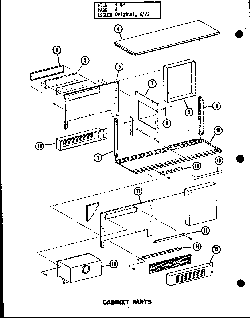 CABINET PARTS (GS-80/P96140-2F) (GS-80/P96286-2F) (GS-100/P96140-5F) (GS-100/P96286-5F) (GS-120/P96140-8F) (GS-120/P96286-8F) (GS-140/P96140-10F) (GS-140/P96286-10F)