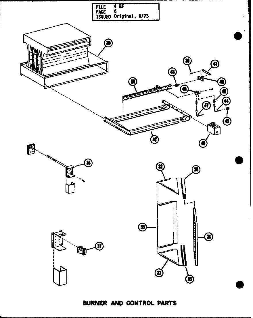 BURNER AND CONTROL PARTS (GS-80/P96140-2F) (GS-80/P96286-2F) (GS-100/P96140-5F) (GS-100/P96286-5F) (GS-120/P96140-8F) (GS-120/P96286-8F) (GS-140/P96140-10F) (GS-140/P96286-10F)