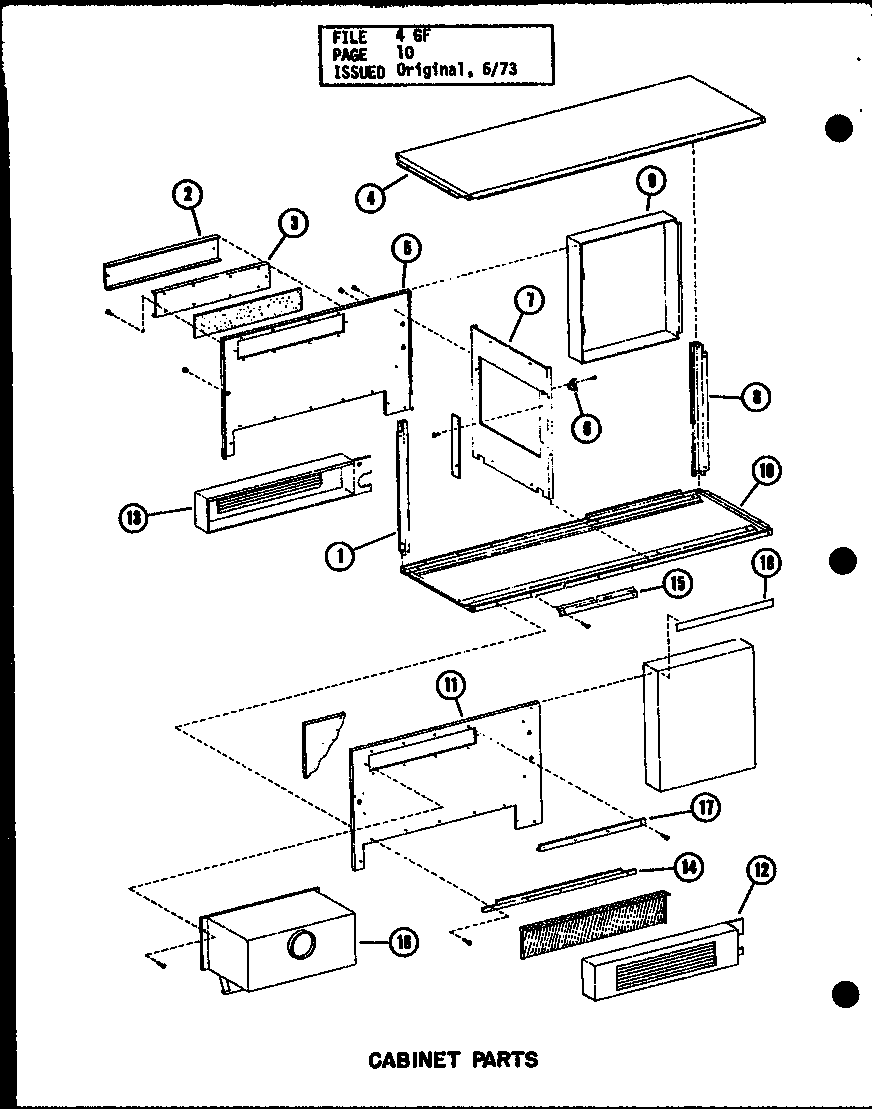 CABINET PARTS (GS-80-3/P96140-3F) (GS-80-3/P96286-3F) (GS-100-4/P96140-7F) (GS-100-4/P96286-7F) (GS-120-4/P96140-9F) (GS-120-4/P96286-9F) (GS-140-5/P96140-11F) (GS-140-5/P96286-11F)