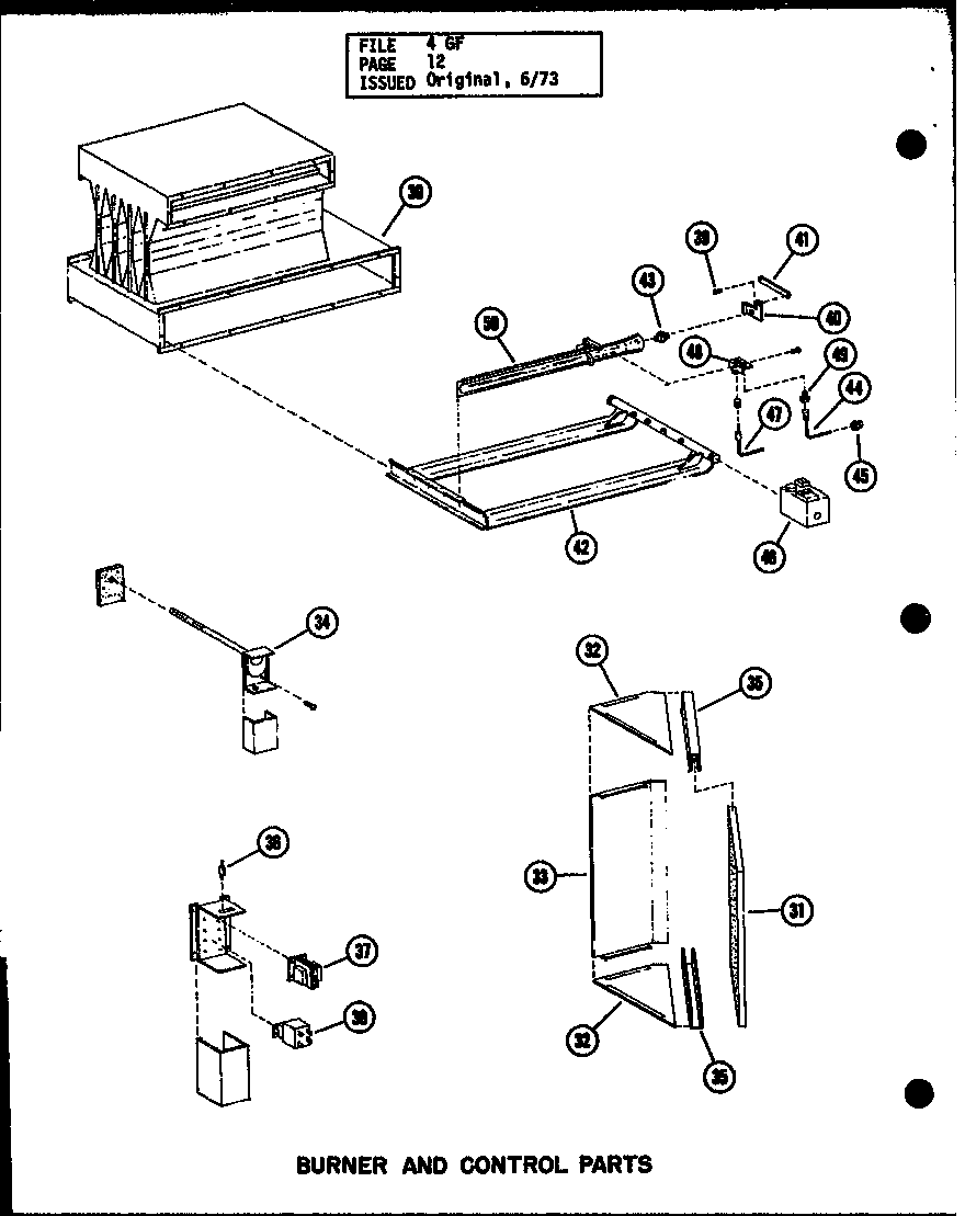 BURNER AND CONTROL PARTS (GS-80-3/P96140-3F) (GS-80-3/P96286-3F) (GS-100-4/P96140-7F) (GS-100-4/P96286-7F) (GS-120-4/P96140-9F) (GS-120-4/P96286-9F) (GS-140-5/P96140-11F) (GS-140-5/P96286-11F)