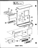 Cabinet parts (gs-80d/p96286-1f) (gs-100d/p96286-4f) (gs-80d-3/p96140-14f) (gs-80d-3/p96286-14f) (gs-100d-4/p96140-6f) (gs-100d-4/p96286-6f)