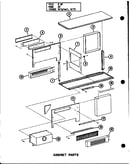 Cabinet parts (gs-80p/p96261-2f) (gs-80p/p96287-2f)