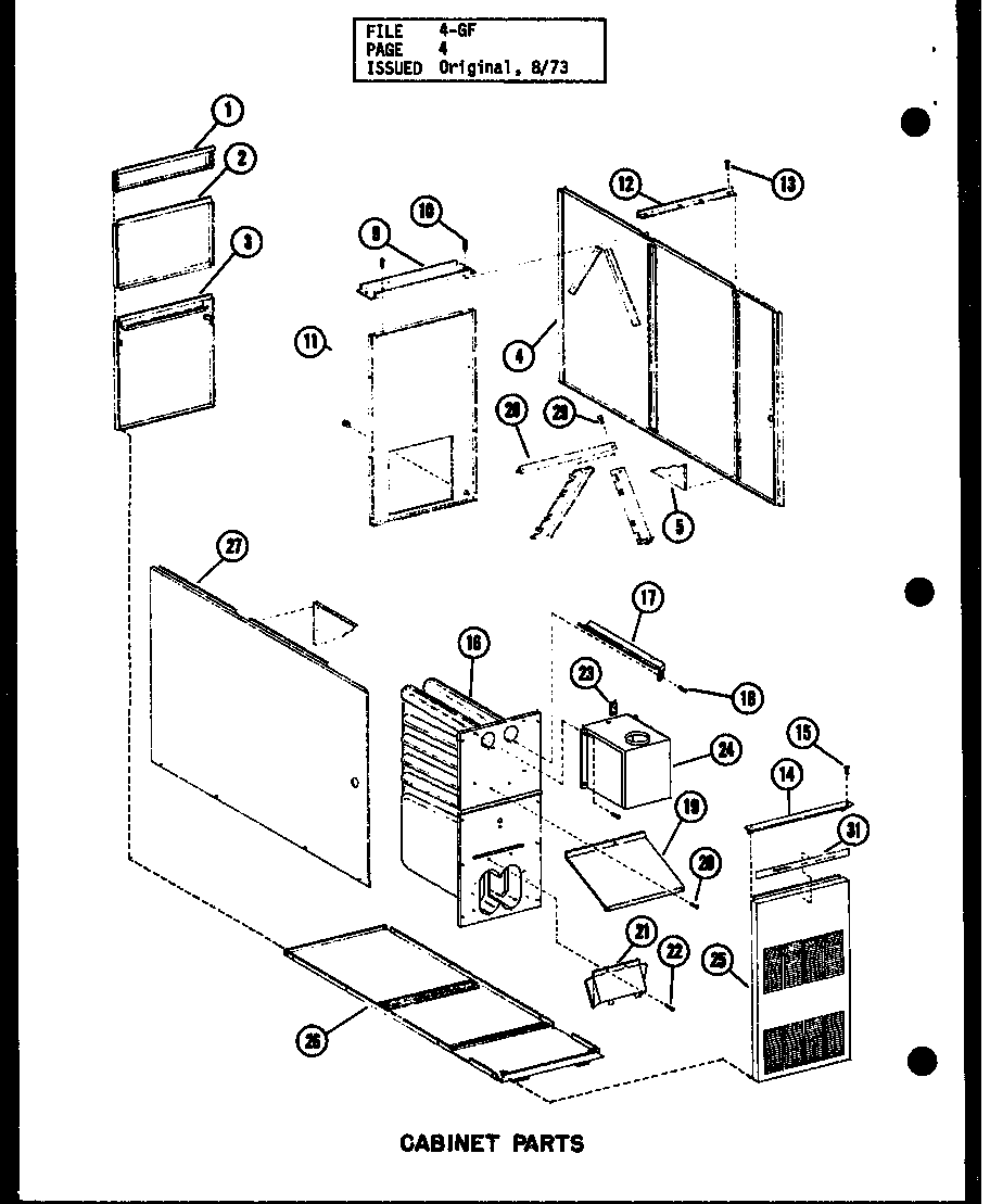 CABINET PARTS (GL-105E/P96253-1F) (GL-105E/P96302-1F) (GL-120E/P96253-3F) (GL-120E/P96302-3F) (GL-140E/P96253-5F) (GL-140E/P96302-5F) (GL-160E/P96253-7F) (GL-160E/P96302-7F) (GL-200E/P96253-8F) (GL-200E/P96302-8F)