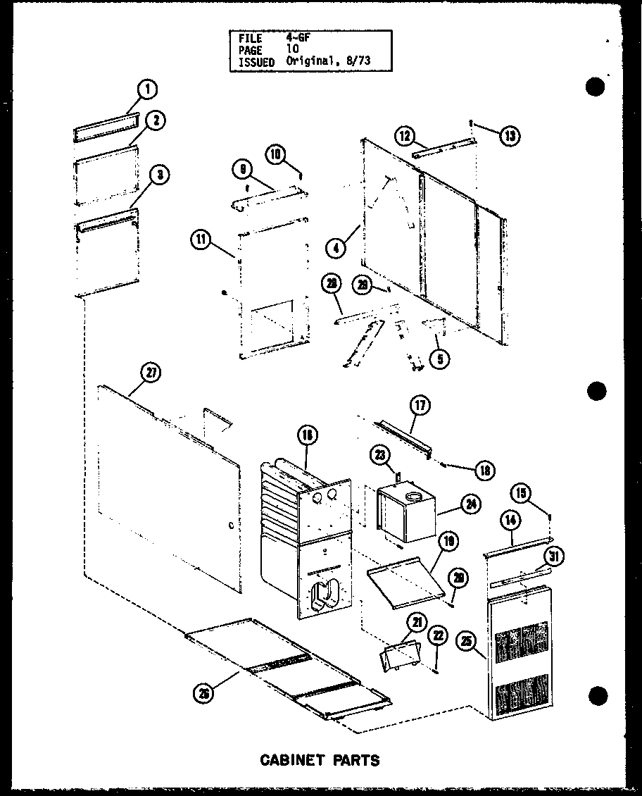 Cabinet parts (gl-105e-3/p96253-2f) (gl-105e-3/p96302-2f) (gl-120e-4/p96253-4f) (gl-120e-4/p96302-4f) (gl-140e-5/p96253-6f) (gl-140e-5/p96302-6f)