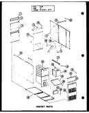 Cabinet parts (gl-105e-3/p96253-2f) (gl-105e-3/p96302-2f) (gl-120e-4/p96253-4f) (gl-120e-4/p96302-4f) (gl-140e-5/p96253-6f) (gl-140e-5/p96302-6f)