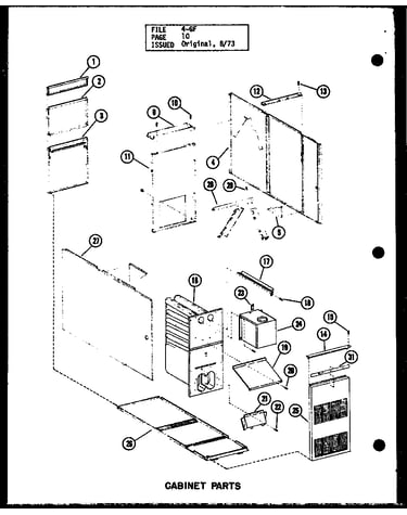 Cabinet parts (gl-105e-3/p96253-2f) (gl-105e-3/p96302-2f) (gl-120e-4/p96253-4f) (gl-120e-4/p96302-4f) (gl-140e-5/p96253-6f) (gl-140e-5/p96302-6f)