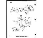 Amana GHE105DM/P96524-6F burner and control parts (gh65dm/p96521-1f) (gh80dm/p96521-2f) (gh80dm-2/p96521-3f) (gh80dm-3/p96521-4f) (gh105dm/p96521-5f) (gh105dm-3/p96521-6f) diagram