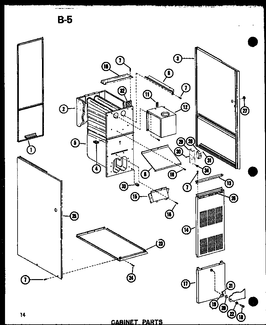 CABINET PARTS (GH102DM/P96521-7F) (GH120DM-4/P96521-8F) (GH120DM-5/P96521-9F) (GH140DM/P96521-10F) (GH140DM-4/P96521-11F) (GH160M-R3.5/P96521-12F)