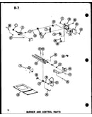Burner and control parts (gh120dm-4/p96521-8f) (gh120dm-5/p96521-9f) (gh140dm/p96521-10f) (gh140dm-4/p96521-11f) (gh160m-r3.5/p96521-12f) (gh120dm/p96521-7f)