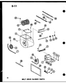 Belt drive blower parts (gh160m-r3.5/p96521-12f)