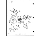 Amana GH65DM/P96521-1F direct drive blower parts (ghe65dm-2/p96524-1f) (ghe65dm-3/p96524-2f) (ghe80dm/p96524-3f) (ghe80dm-3/p96524-4f) (ghe80dm-4/p96524-5f) (ghe105dm/p96524-6f) diagram