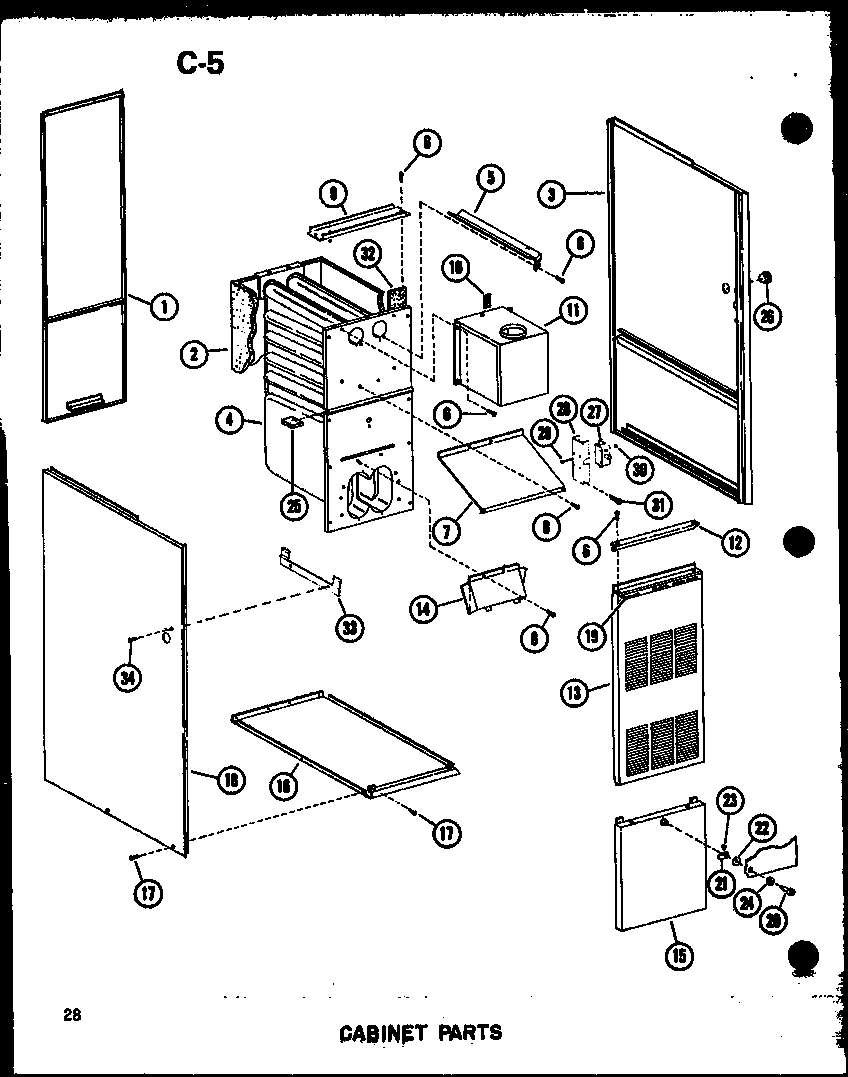 CABINET PARTS (GHE105DM-3/P96524-7F) (GHE105DM-5/P96524-8F) (GHE120DM/P96524-9F) (GHE120DM-4/P96524-10F)