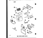 Amana GHE200M-R5/P96524-13F belt drive blower parts diagram