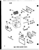 Belt drive blower parts